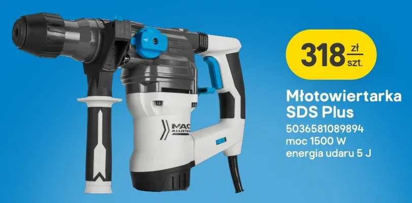 Młotowiertarka SDS Plus Mac Allister promocja w Castorama