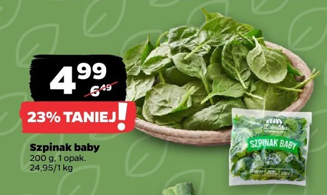 Szpinak baby promocja w Netto