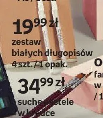 Zestaw białych długopisów 4-pak Creadu promocja w Empik