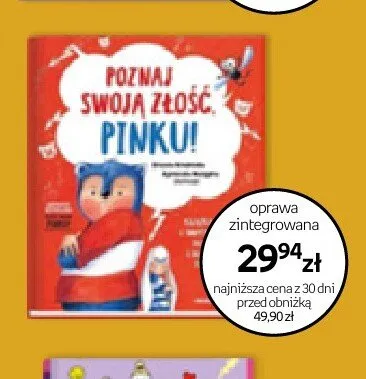 Książka Poznaj swoją złość, Pinku! oprawa zintegrowana promocja w Empik