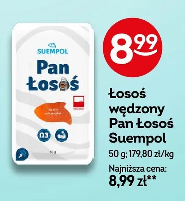 Łosoś wędzony xxl Almare seafood promocja w Żabka