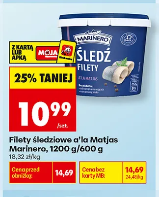 Filety śledziowe a'la Matjas Marinero promocja w Biedronka