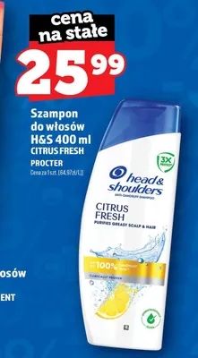 Szampon do włosów Head & Shoulders Citrus Fresh promocja w TOPAZ