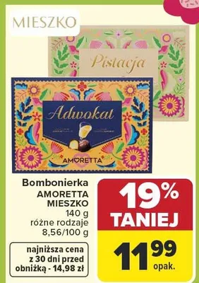 Bombonierka Mieszko różne rodzaje promocja w Carrefour