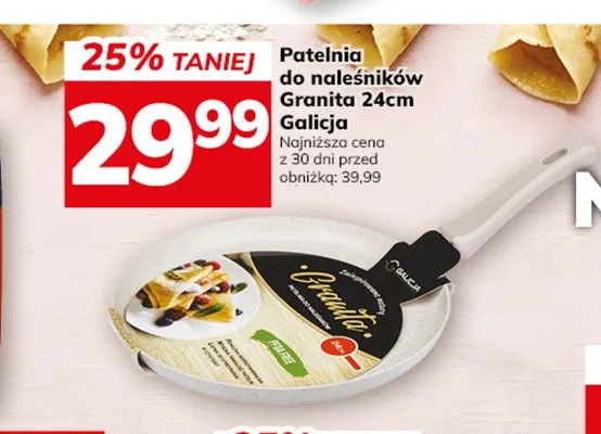 Patelnia do naleśników Granita 24 cm Galicja promocja w Hitpol