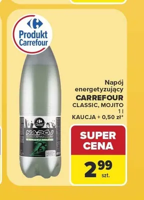 Napój energetyzujący Carrefour Classic Mojito promocja w Carrefour