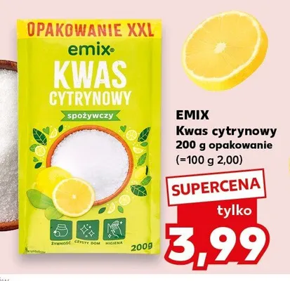 Kwas cytrynowy Emix promocja w Kaufland