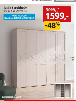 Szafa Stockholm promocja w Black Red White