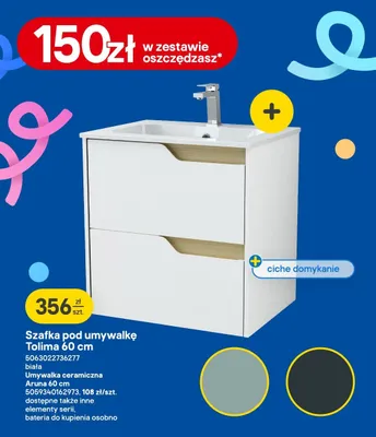 Szafka pod umywalkę Tolima 60 cm promocja w Castorama