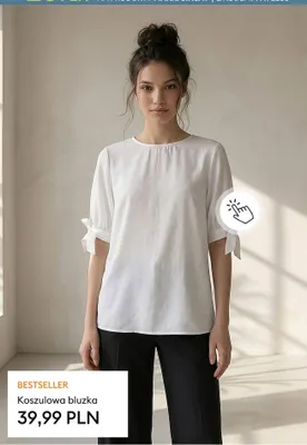 Koszulowa bluzka Sinsay promocja w Sinsay