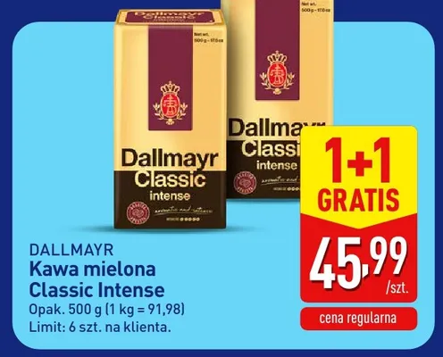 Kawa mielona Classic Intense Dallmayr promocja w Aldi