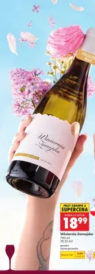 Wino Winiarnia Zamojska gruszka promocja w Biedronka