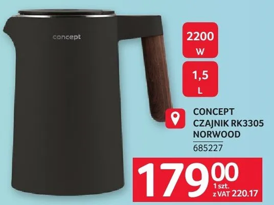 Czajnik RK3305 Norwood Concept promocja w Selgros