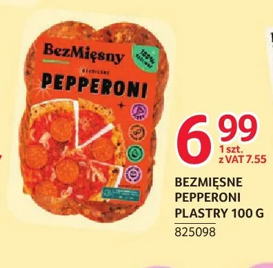 Bezmięsne pepperoni plastry BezMięsny promocja w Selgros