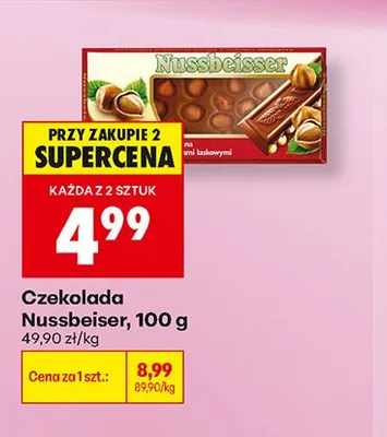 Czekolada Nussbeisser promocja w Biedronka