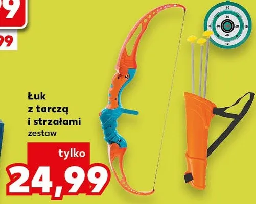 Łuk z tarczą i strzałami zestaw promocja w Kaufland