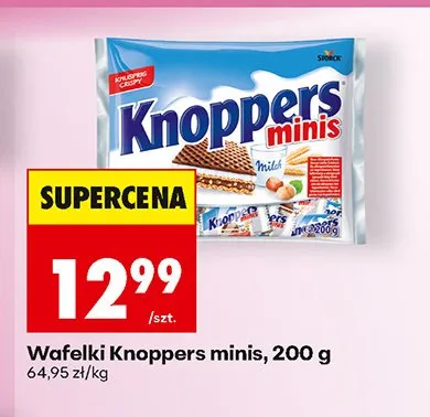 Wafelki Knoppers minis promocja w Biedronka