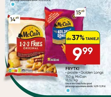 Frytki proste McCain promocja w Chata Polska
