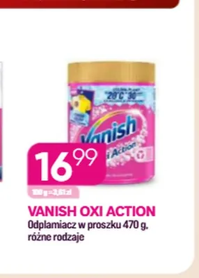 Odplamiacz w proszku Vanish Oxi Action promocja w Drogerie Koliber