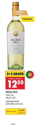 Wino Alma Sol 2+2 GRATIS promocja w Biedronka