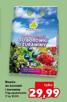 Nawóz do borówki i żurawiny prima garden 3kg opakowanie promocja w Kaufland