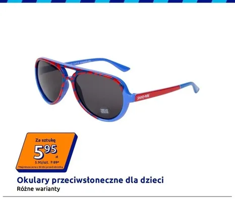 Okulary przeciwsłoneczne dla dzieci promocja w Action