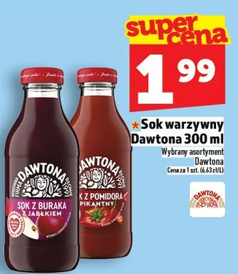 Sok warzywny dawtona 300ml promocja w TOPAZ