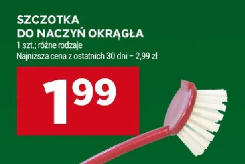 Szczotka do naczyń okrągła promocja w Stokrotka