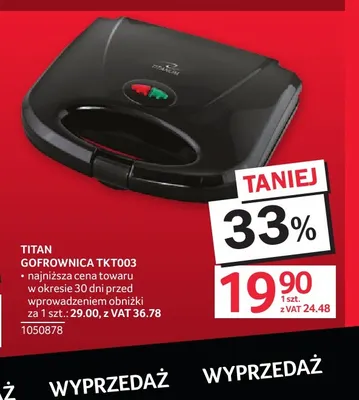 Gofrownica TKT003 Titan promocja w Selgros