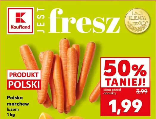 Marchew polska promocja w Kaufland