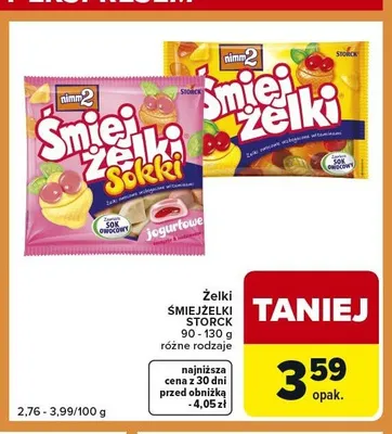 Żelki ŚMIEJŻELKI STORCK Sokki jogurtowe promocja w Carrefour Express