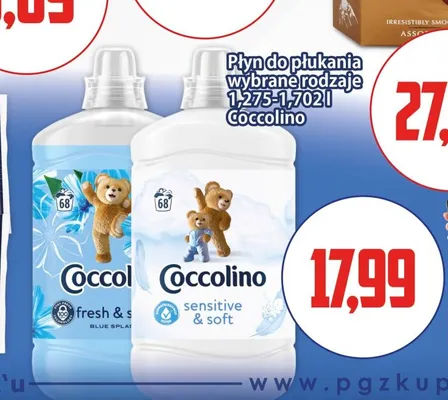 Płyn do płukania Coccolino Blue Splash promocja w Kupiec