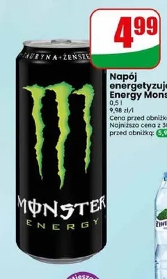 Napój energetyzujący Monster Energy promocja w Dino