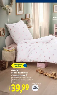 Pościel dwustronna z bawełny renforcé promocja w Lidl