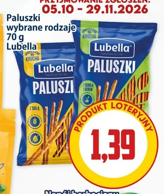 Paluszki z cebulą i serem Lubella promocja w Kupiec