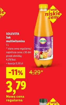 Sok multiwitamina Solevita promocja w Lidl
