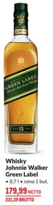 Whisky Johnnie Walker Green Label promocja w Makro