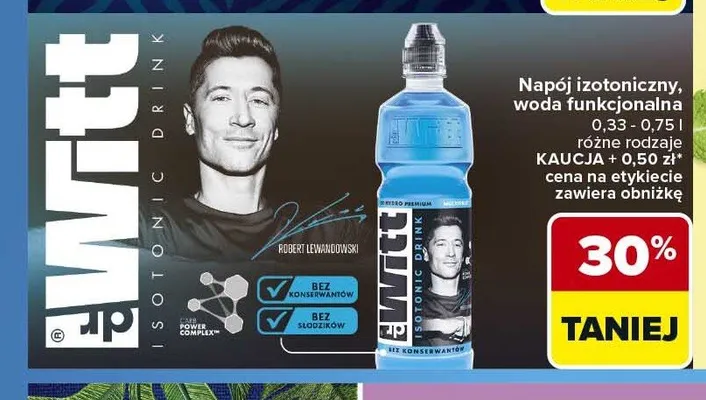 Napój izotoniczny 4witt promocja w Carrefour