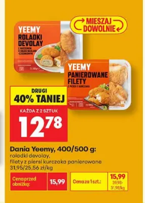 Dania Yeemy filety z piersi kurczaka panierowane promocja w Biedronka
