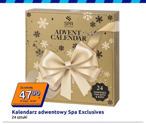 Kalendarz adwentowy Spa Exclusives promocja w Action