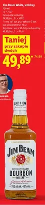 Whiskey Jim Beam White promocja w Lidl