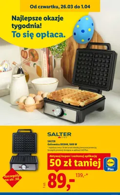 Gofrownica EK5848, 1600 W promocja w Lidl