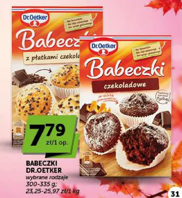 Babeczki z płatkami czekolady Dr.Oetker promocja w Euro Sklep