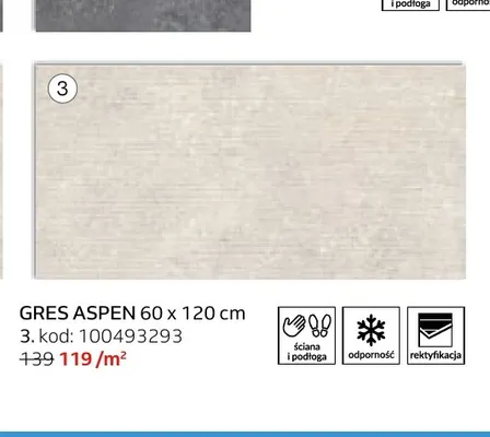 Gres Aspen 60x120 cm kod promocja w Komfort