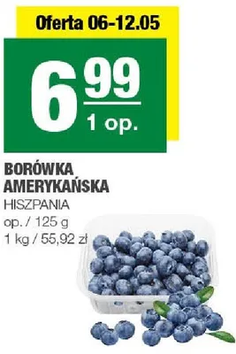 Borówka amerykańska hiszpańska promocja w SPAR