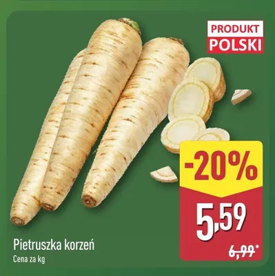 Pietruszka korzeń polska promocja w Aldi
