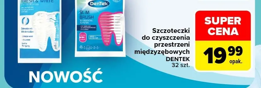 Szczoteczki do czyszczenia przestrzeni międzyzębowych DenTek promocja w Carrefour