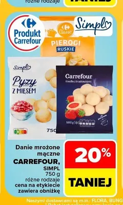 Pyzy z mięsem Simpl promocja w Carrefour