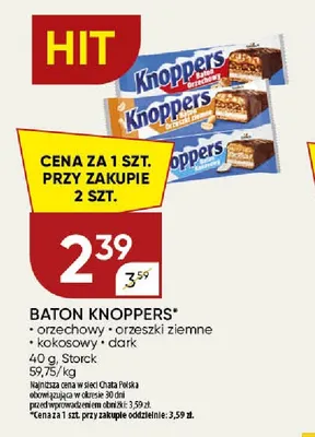 Baton Knoppers dark promocja w Chata Polska