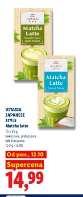 Matcha latte klasyczna Vitasia Japanese Style promocja w Lidl